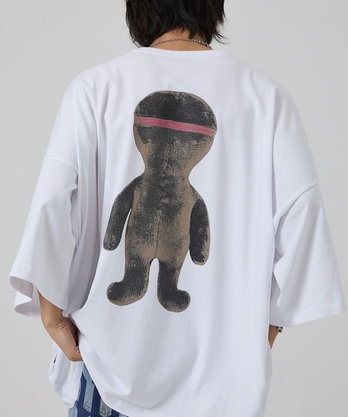 HOODHOOD（フッドフッド）の「【UNISEX】HOODHOOD／AlienOverfit Ｔ（Tシャツ/カットソー・レディース・ホワイト/ブラック/パープル・MEDIUM）」の8枚目の写真
