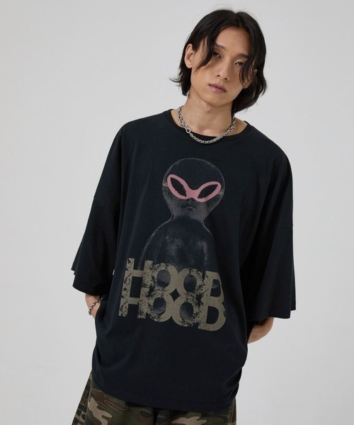 HOODHOOD（フッドフッド）の「【UNISEX】HOODHOOD／AlienOverfit Ｔ（Tシャツ/カットソー・レディース・ホワイト/ブラック/パープル・MEDIUM）」の12枚目の写真