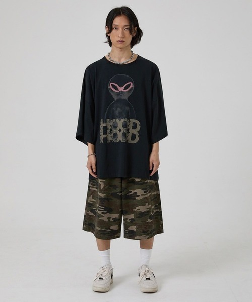 HOODHOOD（フッドフッド）の「【UNISEX】HOODHOOD／AlienOverfit Ｔ（Tシャツ/カットソー・レディース・ホワイト/ブラック/パープル・MEDIUM）」の15枚目の写真