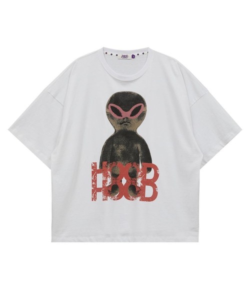 HOODHOOD（フッドフッド）の「【UNISEX】HOODHOOD／AlienOverfit Ｔ（Tシャツ/カットソー・レディース・ホワイト/ブラック/パープル・MEDIUM）」の16枚目の写真