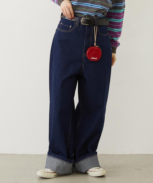 MILKFED.（ミルクフェド）の「BOYFRIEND LOOSE DENIM PANTS（デニムパンツ・レディース・ブラック/インディゴブルー/ライトインディゴブルー・S/M）」の3枚目の写真