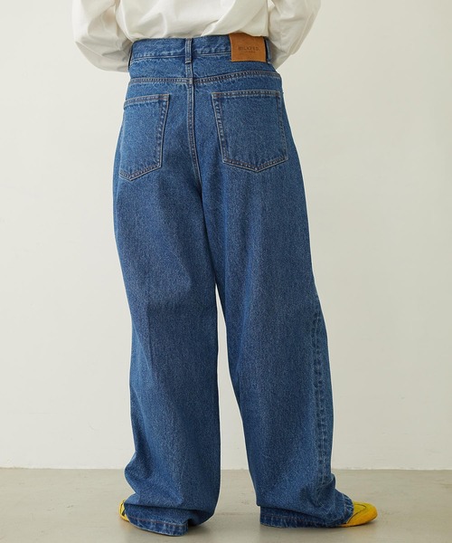 MILKFED.（ミルクフェド）の「BOYFRIEND LOOSE DENIM PANTS（デニムパンツ・レディース・ブラック/インディゴブルー/ライトインディゴブルー・S/M）」の9枚目の写真