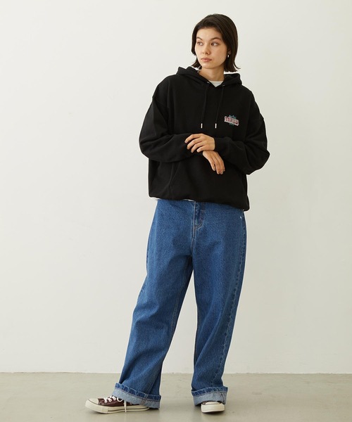 MILKFED.（ミルクフェド）の「BOYFRIEND LOOSE DENIM PANTS（デニムパンツ・レディース・ブラック/インディゴブルー/ライトインディゴブルー・S/M）」の20枚目の写真