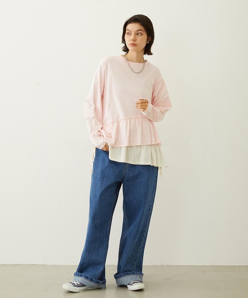 MILKFED.（ミルクフェド）の「BOYFRIEND LOOSE DENIM PANTS（デニムパンツ・レディース・ブラック/インディゴブルー/ライトインディゴブルー・S/M）」の21枚目の写真