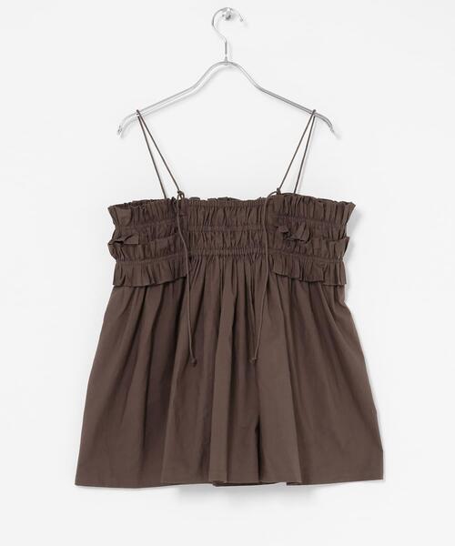 URBAN RESEARCH Sonny Label（アーバンリサーチサニーレーベル）の「コットンフリルキャミソール（キャミソール・レディース・ブラウン/ブラック・FREE）」の21枚目の写真