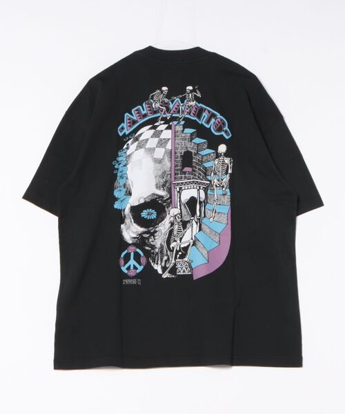 ALLSAINTS(オールセインツ)の「REINCARNATE SHORT SLEEVE CREW NECK T-SHIRT | REINCARNATE 半袖 クルー ネック Tシャツ(Tシャツ/カットソー・メンズ・ブラック・S/M/L/XS)」の9枚目の写真