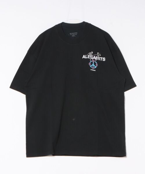 ALLSAINTS(オールセインツ)の「REINCARNATE SHORT SLEEVE CREW NECK T-SHIRT | REINCARNATE 半袖 クルー ネック Tシャツ(Tシャツ/カットソー・メンズ・ブラック・S/M/L/XS)」の8枚目の写真