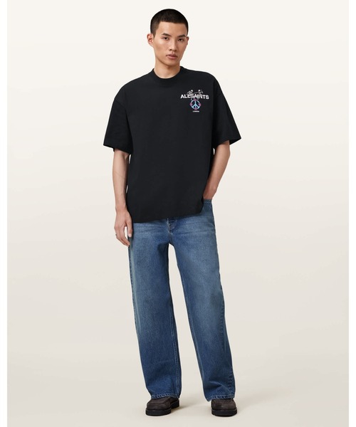 ALLSAINTS(オールセインツ)の「REINCARNATE SHORT SLEEVE CREW NECK T-SHIRT | REINCARNATE 半袖 クルー ネック Tシャツ(Tシャツ/カットソー・メンズ・ブラック・S/M/L/XS)」の6枚目の写真