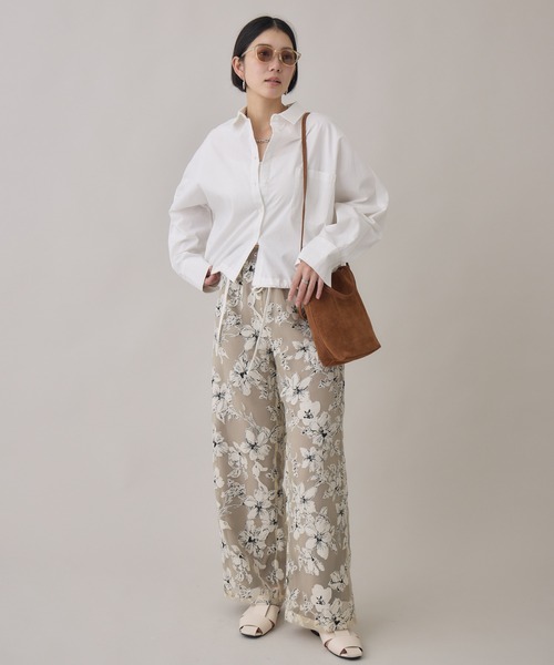 Paradise Picnic(パラダイスピクニック)の「大花柄イージーパンツ(その他パンツ・レディース・ブラック/ベージュ・FREE)」の10枚目の写真