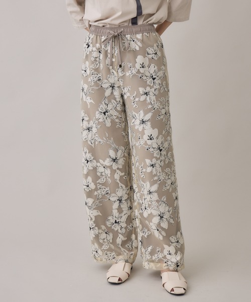 Paradise Picnic(パラダイスピクニック)の「大花柄イージーパンツ(その他パンツ・レディース・ブラック/ベージュ・FREE)」の14枚目の写真