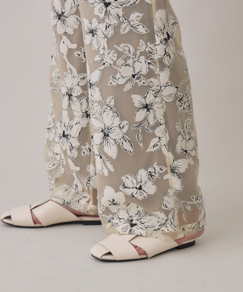 Paradise Picnic(パラダイスピクニック)の「大花柄イージーパンツ(その他パンツ・レディース・ブラック/ベージュ・FREE)」の20枚目の写真