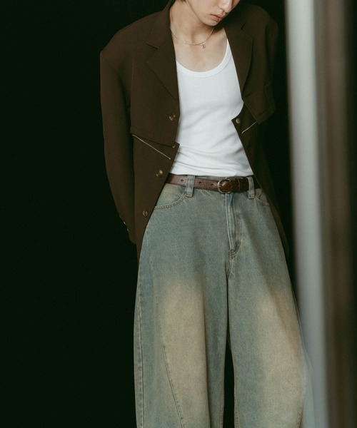 Knuth Marf】K motif leather belt