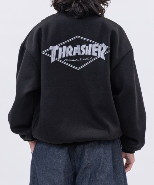 THRASHER(スラッシャー)の「【at】〔THRASHER/スラッシャー〕クラックプリント 裏起毛クルーネックスウェット ホームタウン/ダイヤ/NECKFACE(スウェット・メンズ・ライトグレー系2/ブラック系3/ブラック系1/ワイン/ブラウン系2/ブラウン系1/ホワイト系2/ホワイト系1/ライトグレー系3/ライトグレー系1/ブラック系2/ホワイト系3・LARGE/MEDIUM)」の5枚目の写真