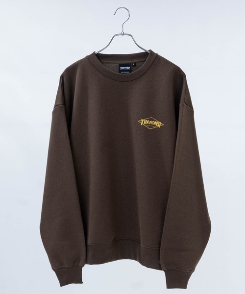 THRASHER(スラッシャー)の「【at】〔THRASHER/スラッシャー〕クラックプリント 裏起毛クルーネックスウェット ホームタウン/ダイヤ/NECKFACE(スウェット・メンズ・ライトグレー系2/ブラック系3/ブラック系1/ワイン/ブラウン系2/ブラウン系1/ホワイト系2/ホワイト系1/ライトグレー系3/ライトグレー系1/ブラック系2/ホワイト系3・LARGE/MEDIUM)」の22枚目の写真