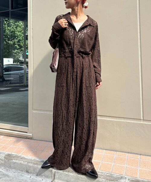 willow】レースオールインワン（サロペット/オーバーオール）｜WILLOW