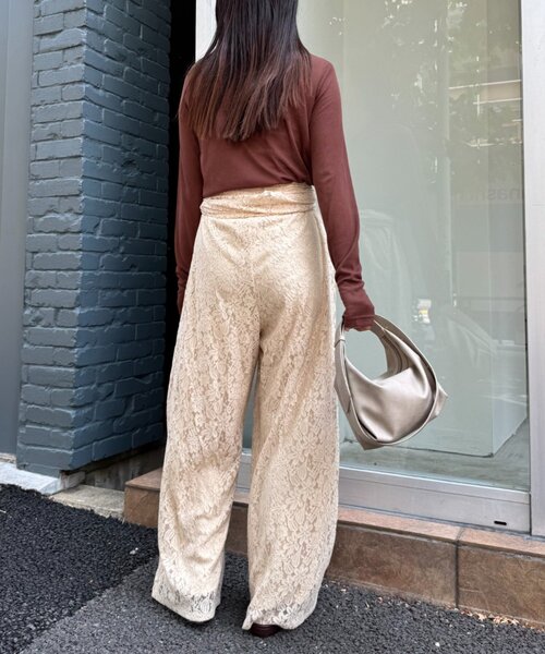 WILLOW(ウィロー)の「【willow】レースオールインワン(サロペット/オーバーオール・レディース・ベージュ/ブラウン・ONE SIZE)」の17枚目の写真