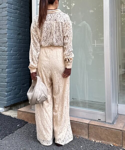 WILLOW(ウィロー)の「【willow】レースオールインワン(サロペット/オーバーオール・レディース・ベージュ/ブラウン・ONE SIZE)」の20枚目の写真