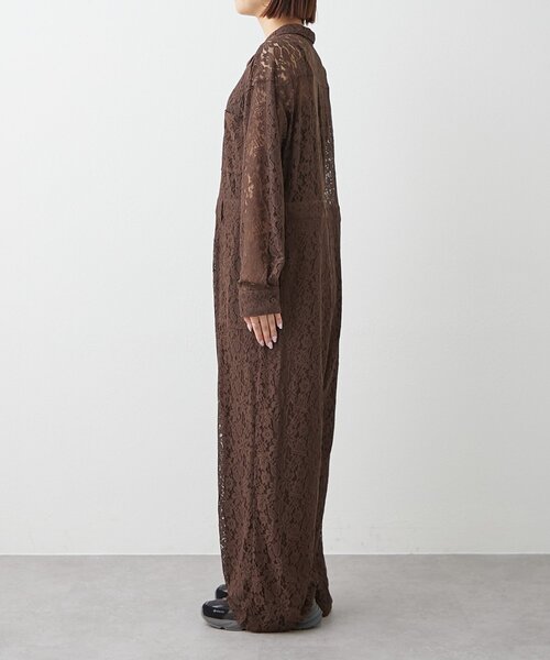 WILLOW(ウィロー)の「【willow】レースオールインワン(サロペット/オーバーオール・レディース・ベージュ/ブラウン・ONE SIZE)」の11枚目の写真