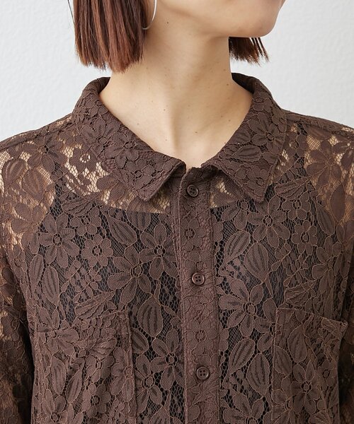 WILLOW(ウィロー)の「【willow】レースオールインワン(サロペット/オーバーオール・レディース・ベージュ/ブラウン・ONE SIZE)」の13枚目の写真