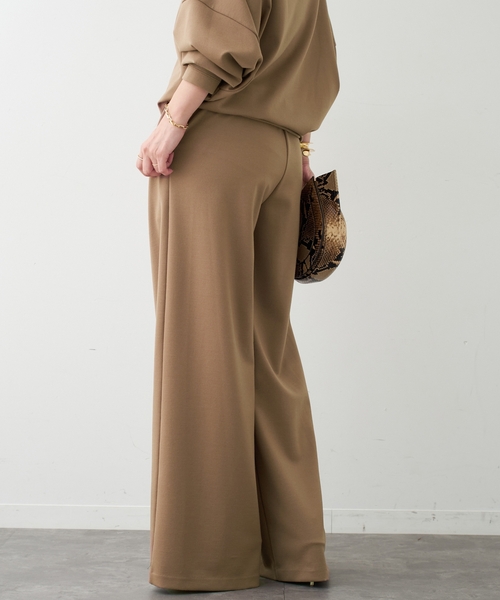 Deuxieme Classe(ドゥーズィエムクラス)の「*PRIMEWOOL PONTE パンツ(その他パンツ・レディース・ブラック/タン・34/36/38)」の11枚目の写真