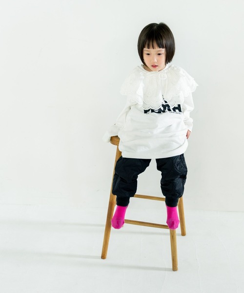 LOWRYS FARM(ローリーズファーム)の「アソートロゴプリントワンピース 581823(ワンピース・キッズ・ブラック/オフホワイト/ブルー/ピンク・110cm/120cm/130cm/140cm/150cm)」の5枚目の写真