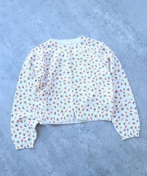 bulle de savon | 《early spring》hana hana プリント ニットカーディガン(カーディガン/ボレロ)