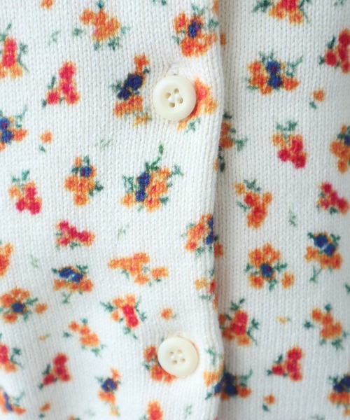 bulle de savon（ビュルデサボン）の「《early spring》hana hana プリント ニットカーディガン（カーディガン/ボレロ・レディース・アイボリー・FREE）」の15枚目の写真