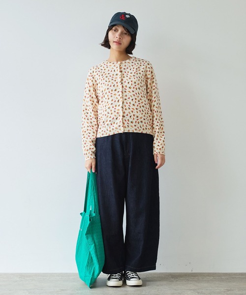 bulle de savon（ビュルデサボン）の「《early spring》hana hana プリント ニットカーディガン（カーディガン/ボレロ・レディース・アイボリー・FREE）」の7枚目の写真