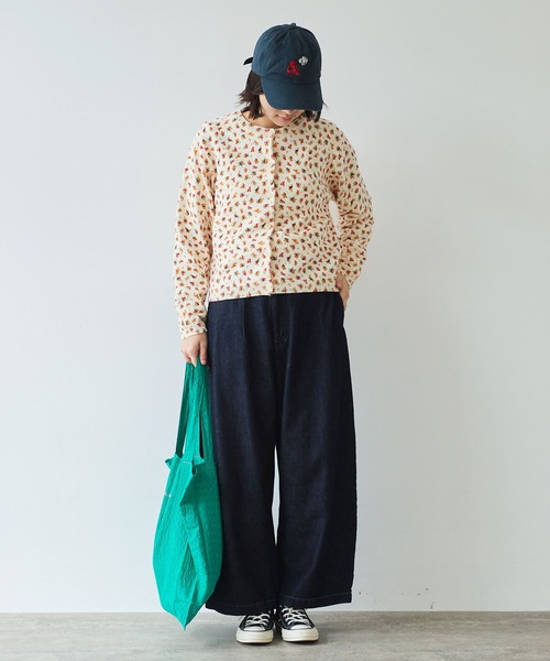 bulle de savon（ビュルデサボン）の「《early spring》hana hana プリント ニットカーディガン（カーディガン/ボレロ・レディース・アイボリー・FREE）」の8枚目の写真