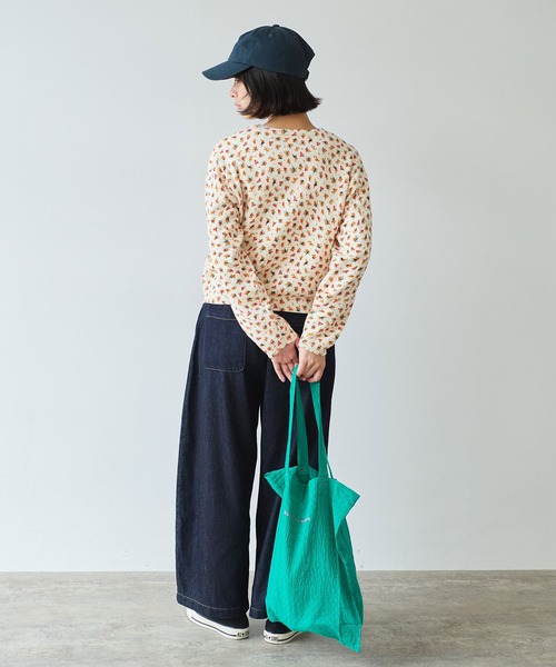 bulle de savon（ビュルデサボン）の「《early spring》hana hana プリント ニットカーディガン（カーディガン/ボレロ・レディース・アイボリー・FREE）」の10枚目の写真