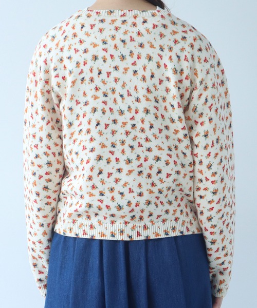 bulle de savon（ビュルデサボン）の「《early spring》hana hana プリント ニットカーディガン（カーディガン/ボレロ・レディース・アイボリー・FREE）」の13枚目の写真