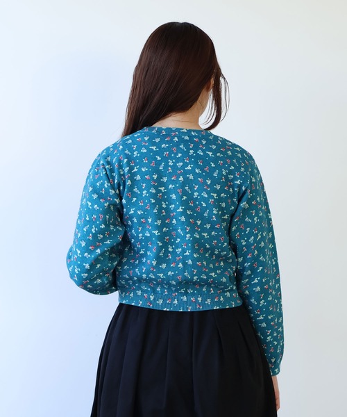 bulle de savon（ビュルデサボン）の「《early spring》hana hana プリント ニットカーディガン（カーディガン/ボレロ・レディース・アイボリー・FREE）」の22枚目の写真