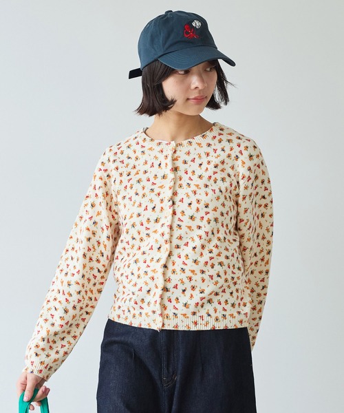 bulle de savon（ビュルデサボン）の「《early spring》hana hana プリント ニットカーディガン（カーディガン/ボレロ・レディース・アイボリー・FREE）」の19枚目の写真