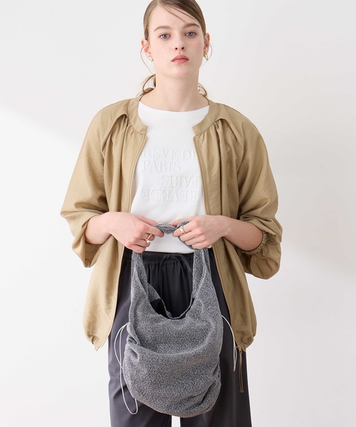 LE SOUK HOLIDAY（ルスークホリデー）の「グリッタートートBAG（トートバッグ・レディース・シルバー/ブラック・フリー）」の3枚目の写真