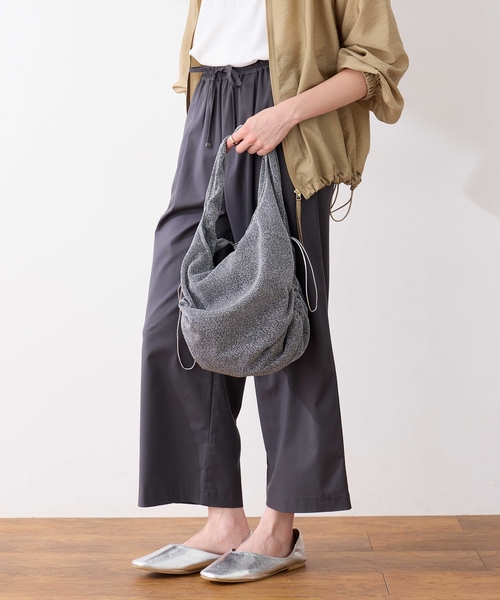LE SOUK HOLIDAY（ルスークホリデー）の「グリッタートートBAG（トートバッグ・レディース・シルバー/ブラック・フリー）」の4枚目の写真