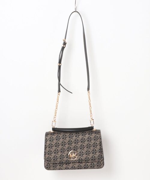 MICHAEL KORS(マイケルコース)の「DELANCEY エンパイア シグネチャーロゴ トップ ハンドル チェーン サッチェル ミディアム(ハンドバッグ・レディース・ブラック系その他・FREE)」の5枚目の写真