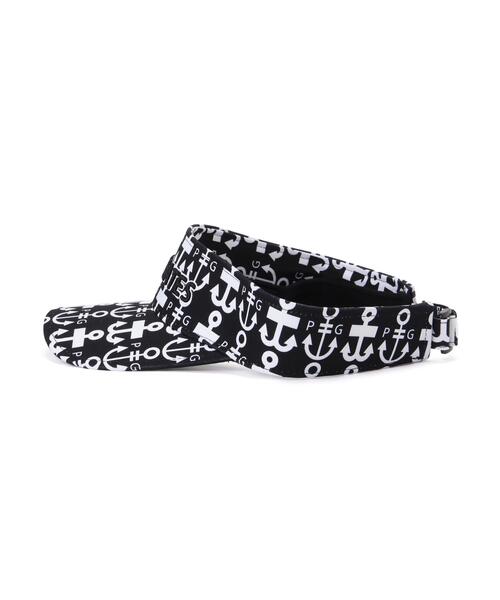 PEARLY GATES（パーリーゲイツ）の「【PEARLY GATES】ロゴアンカー柄バイザー (UNISEX)（サンバイザー・レディース・ブラック系その他・FREE）」の3枚目の写真