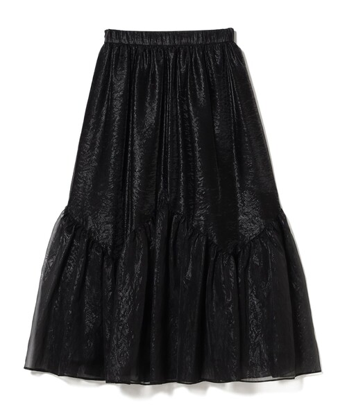 Ray BEAMS（レイビームス）の「シアー ティアード スカート（スカート・レディース・ベージュ/ブラック・1/0）」の10枚目の写真