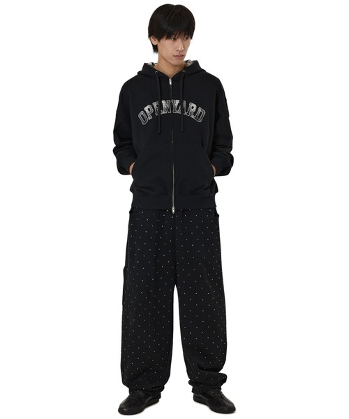 OY（オーワイ）の「『OY/オーワイ』FLANNEL CHECK LOGO HOODIE ZIP UP/フランネルチェックロゴジップアップパーカー（パーカー・レディース・グレー/ブラック・M/L）」の7枚目の写真