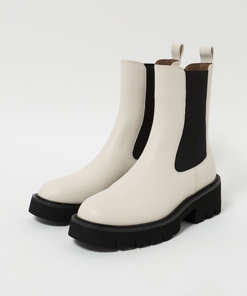 ODETTE E ODILE(オデットエオディール)の「チェルシー ショートブーツ55↑(ブーツ・レディース・ダークブラウン/オフホワイト/ブラック・24.5cm/23.5cm/22.5cm/22cm/23cm/24cm/25cm)」の7枚目の写真