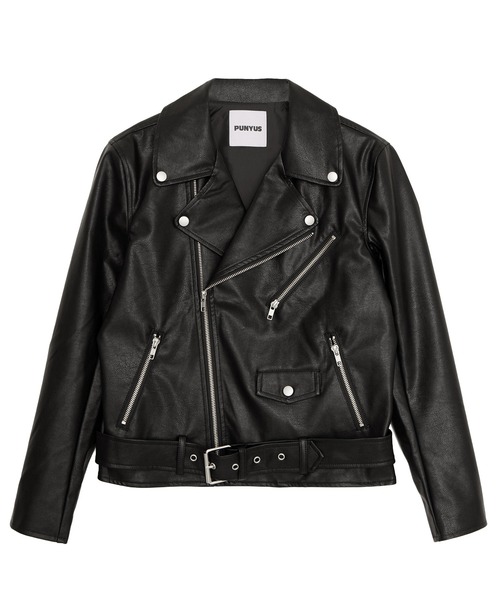 PUNYUS（プニュズ）の「ダブルライダースジャケット（ライダースジャケット・レディース・ブラック・2/1/4/3）」の7枚目の写真