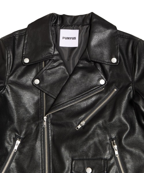 値下げ！PUNYUS フェイクスウェードライダースジャケット　③ cd011-95509-01b.jpg?basethum=225