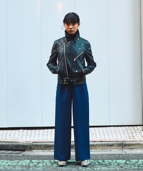 PUNYUS（プニュズ）の「ダブルライダースジャケット（ライダースジャケット・レディース・ブラック・2/1/4/3）」の17枚目の写真