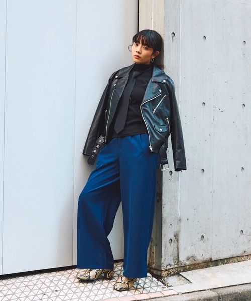 PUNYUS（プニュズ）の「ダブルライダースジャケット（ライダースジャケット・レディース・ブラック・2/1/4/3）」の19枚目の写真