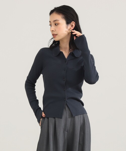 Demi-Luxe BEAMS（デミルクス ビームス）の「ポリエステル ウール ポロ カーディガン（カーディガン/ボレロ・レディース・グレー/レッド・ONE SIZE）」の16枚目の写真