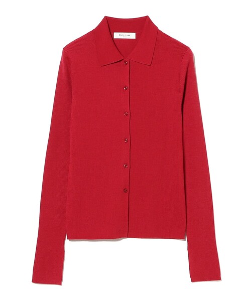 Demi-Luxe BEAMS（デミルクス ビームス）の「ポリエステル ウール ポロ カーディガン（カーディガン/ボレロ・レディース・グレー/レッド・ONE SIZE）」の7枚目の写真