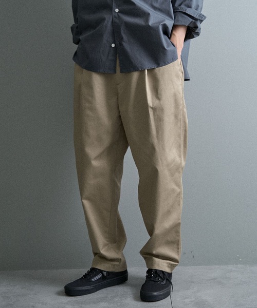 CRAFT STANDARD BOUTIQUE（クラフトスタンダードブティック）の「イージーワイドテーパードパンツ（その他パンツ・メンズ・カーキ/ブラック/ベージュ・S/L/M）」の10枚目の写真