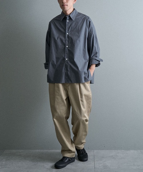 CRAFT STANDARD BOUTIQUE（クラフトスタンダードブティック）の「イージーワイドテーパードパンツ（その他パンツ・メンズ・カーキ/ブラック/ベージュ・S/L/M）」の13枚目の写真