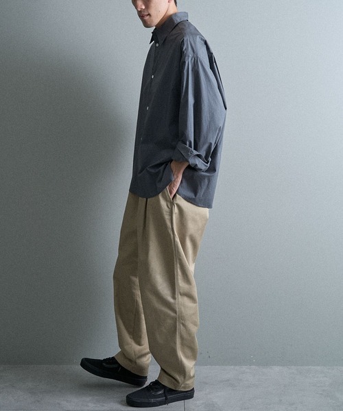 CRAFT STANDARD BOUTIQUE（クラフトスタンダードブティック）の「イージーワイドテーパードパンツ（その他パンツ・メンズ・カーキ/ブラック/ベージュ・S/L/M）」の14枚目の写真