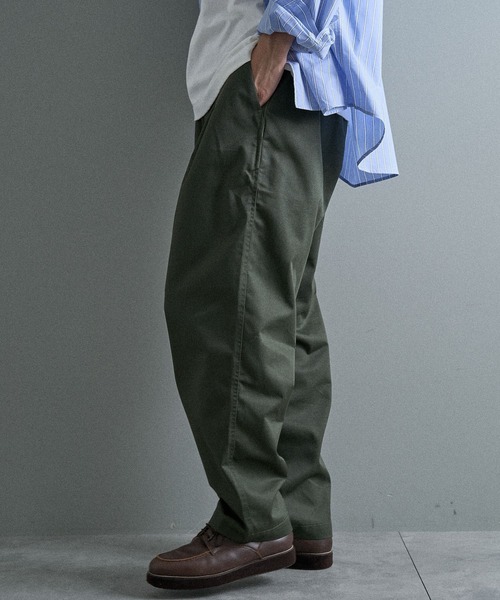 CRAFT STANDARD BOUTIQUE（クラフトスタンダードブティック）の「イージーワイドテーパードパンツ（その他パンツ・メンズ・カーキ/ブラック/ベージュ・S/L/M）」の17枚目の写真